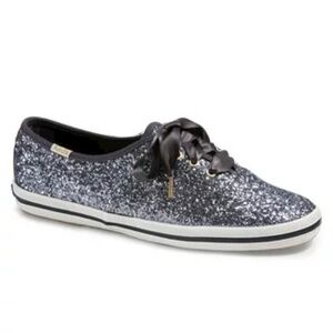 Kate Spade X Keds Gray Glitter Sparkle Shoes Size 7.5/US